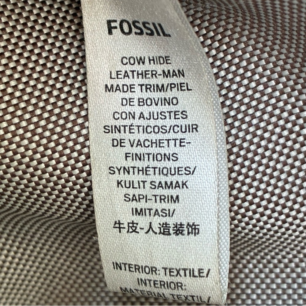 Fossil Megan Brown Leather Backpack - Picture 9 of 16